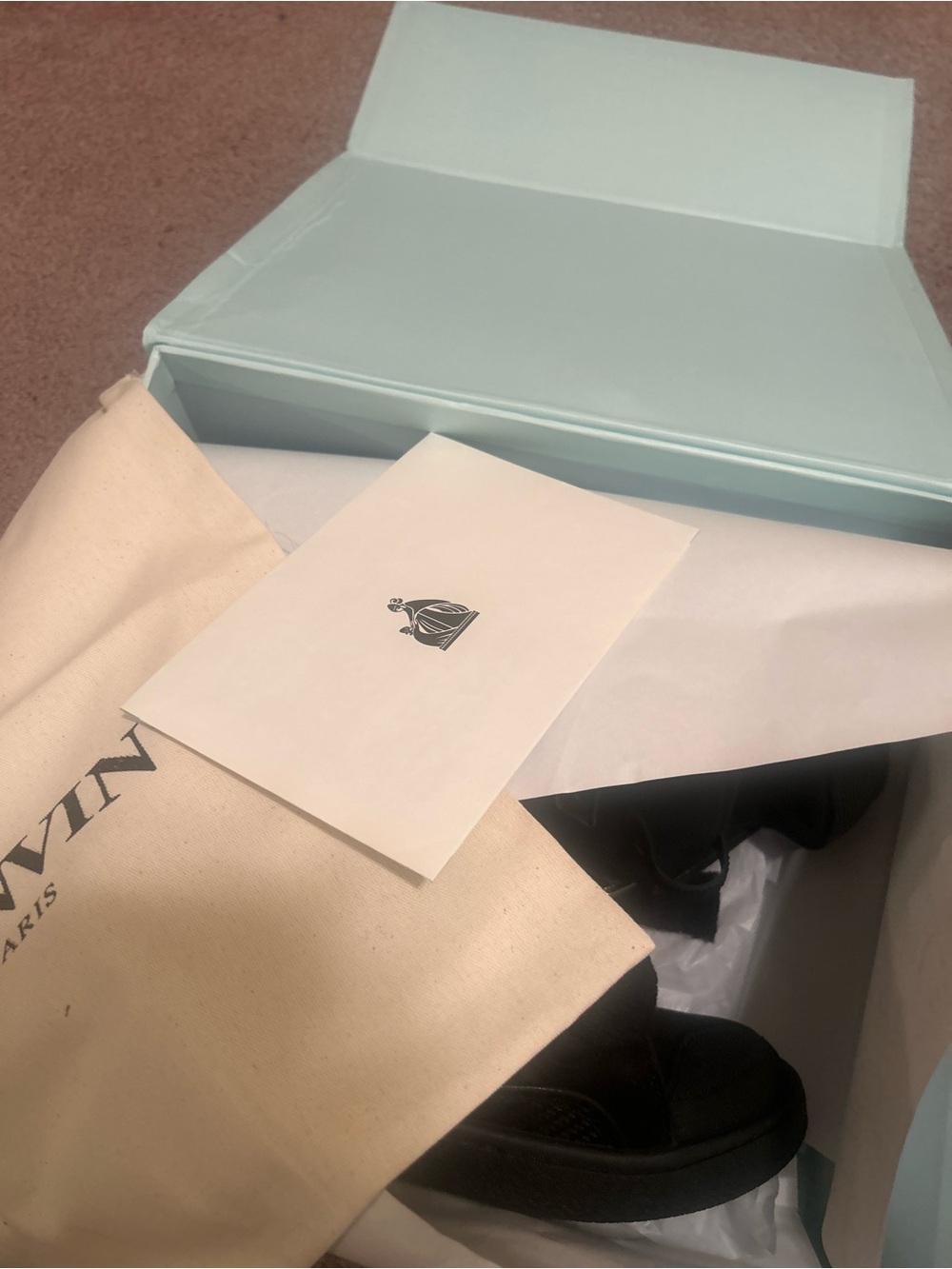 Black Lanvin Curb Sneakers - Picture 5 of 5